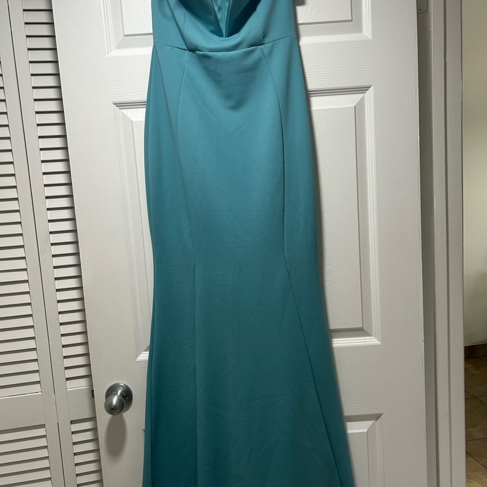 Windsor Blue strapless dress